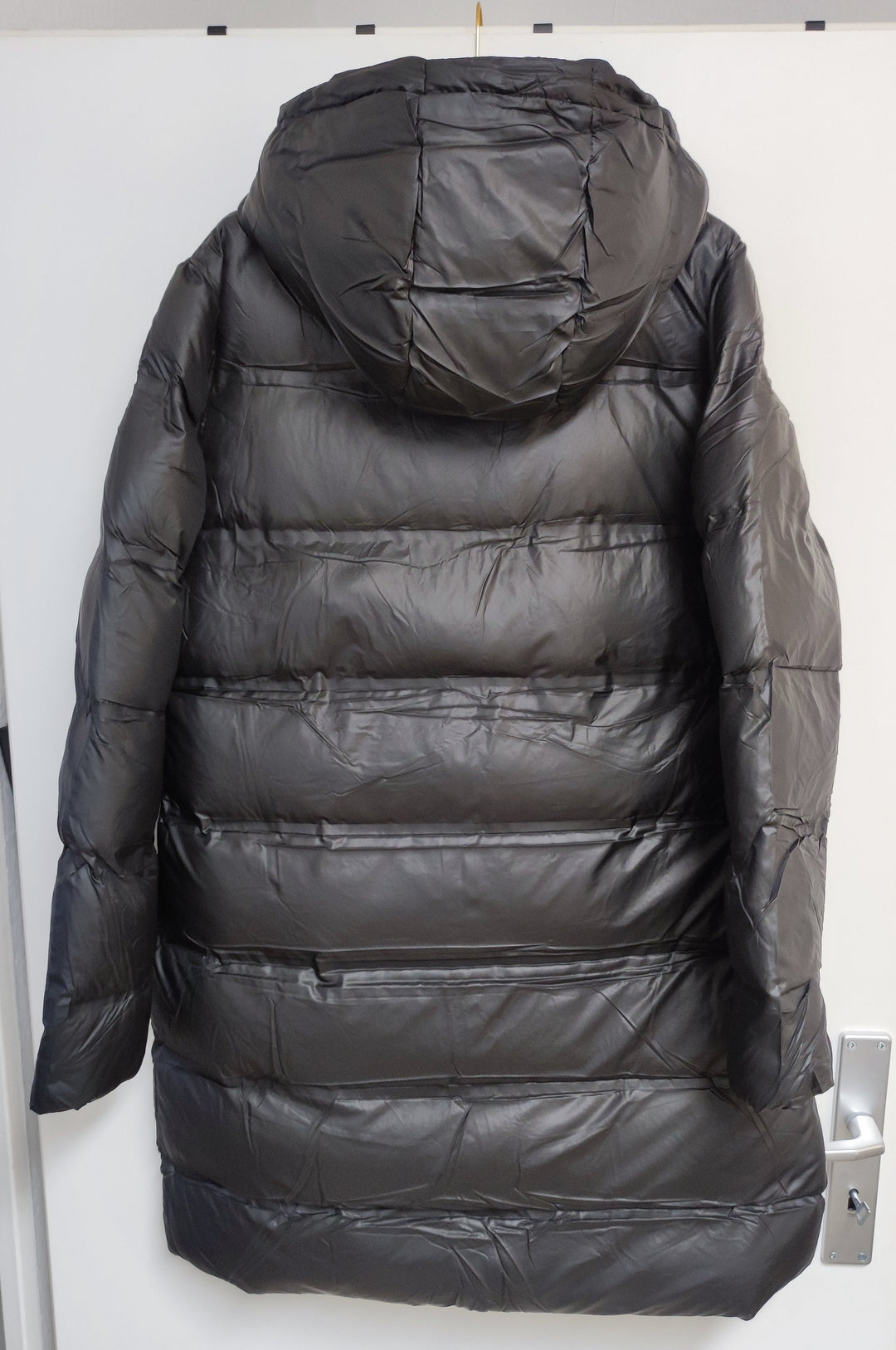 Mantel - Steppmantel - Puffermantel - lang, schwarz - L/XL