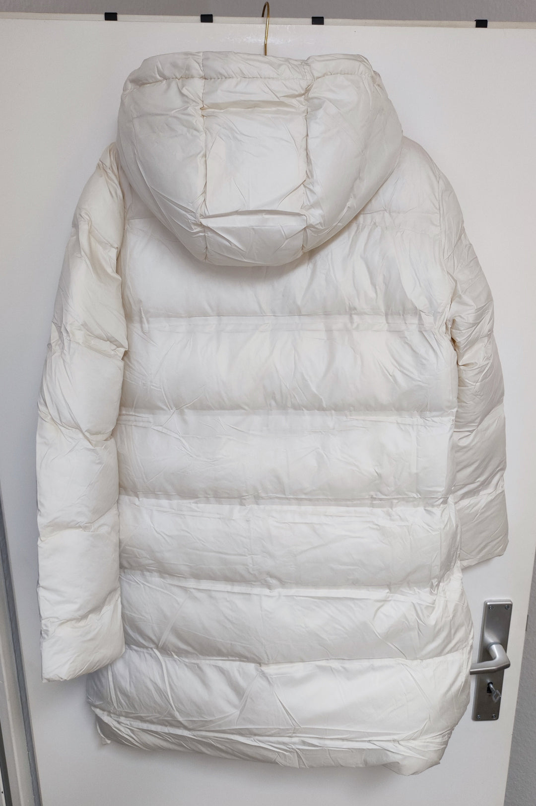 Mantel - Steppmantel - Puffermantel - lang, creme - S/M