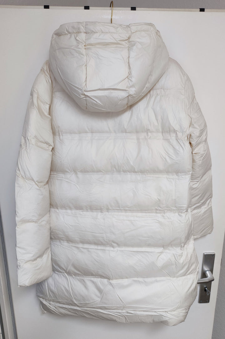 Mantel - Steppmantel - Puffermantel - lang, creme - S/M