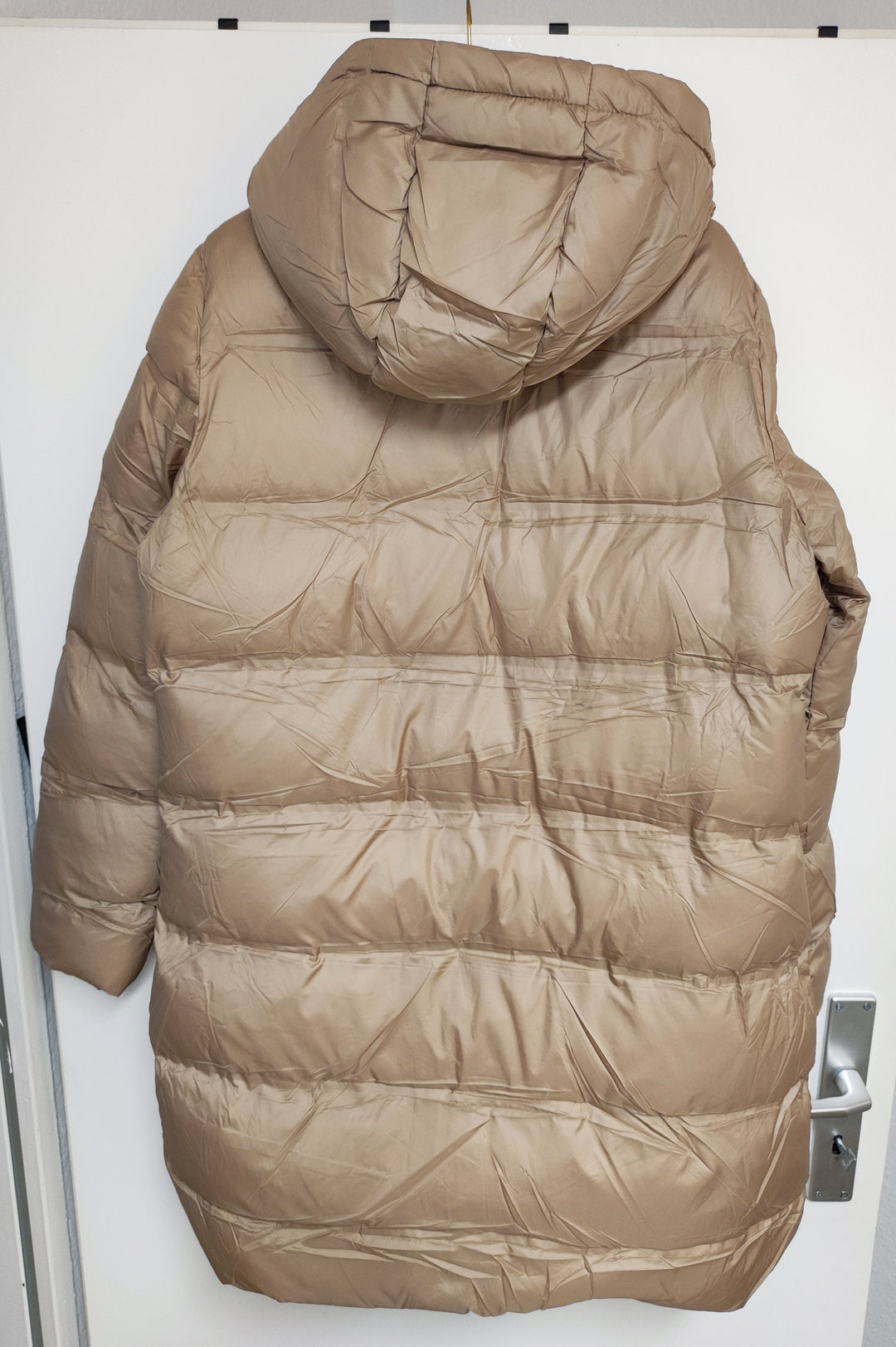 Mantel - Steppmantel - Puffermantel - lang, hellbraun - L/XL