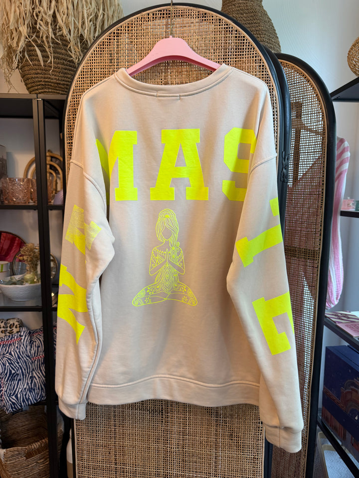 Pulli NAMASTE - sand neongelb