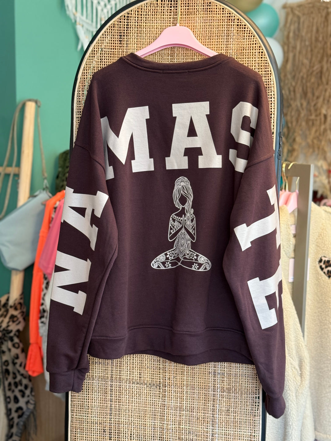 Pulli NAMASTE - dunkelbraun