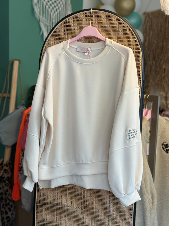 Pulli - creme - Patch