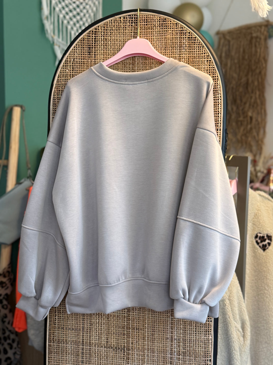 Pulli - taupe - Patch