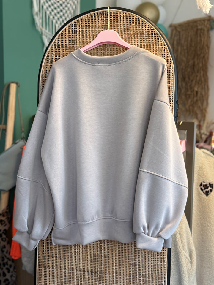 Pulli - taupe - Patch