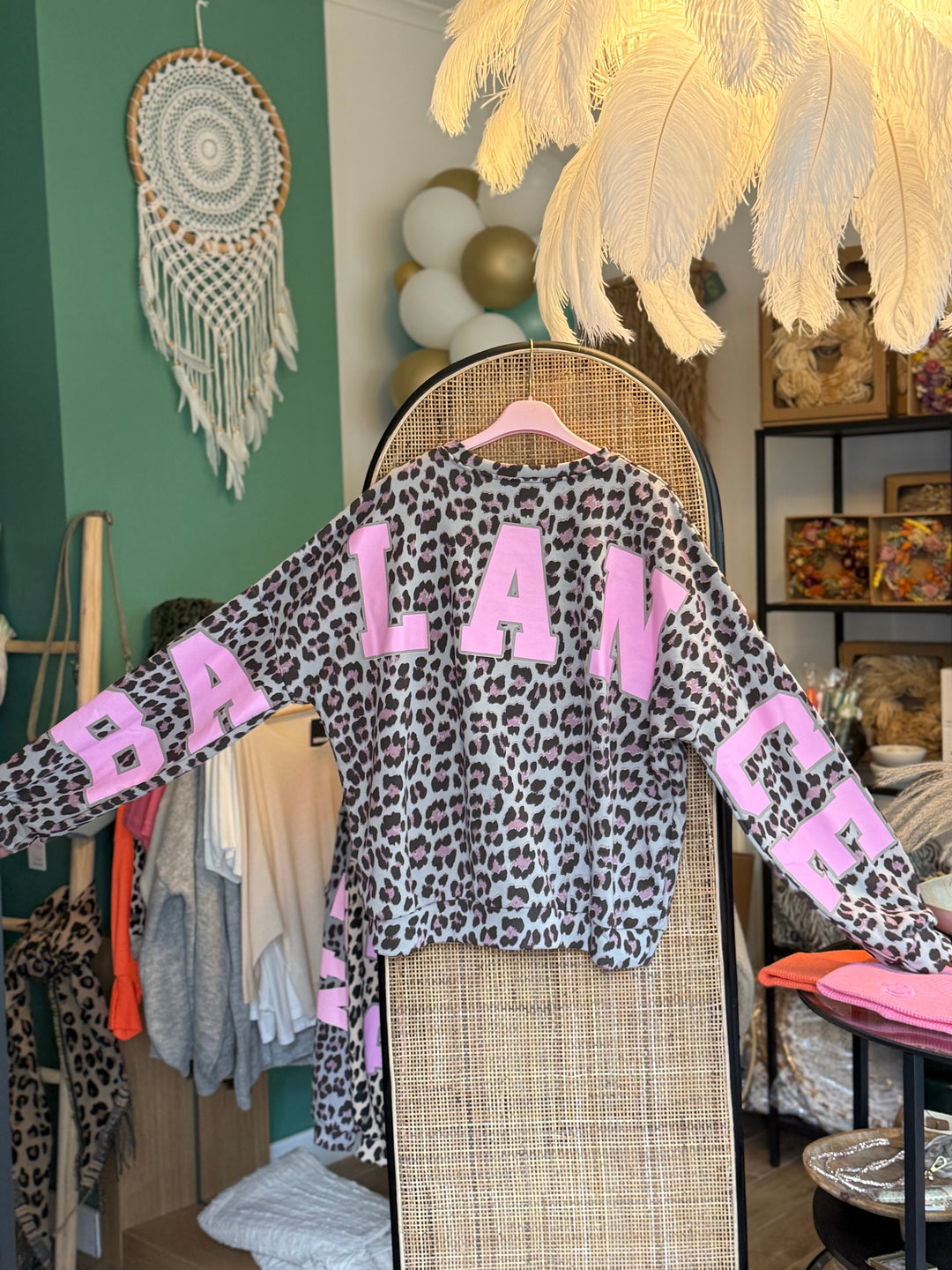 Pulli YOGA / BALANCE - Leo - graublau