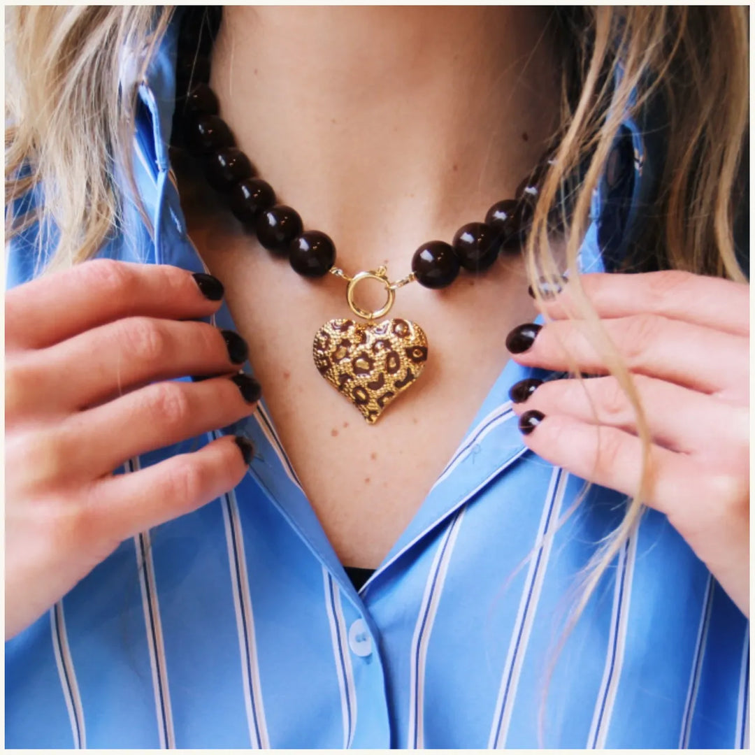 Charm LEO HEART Gold - Kettenanhänger