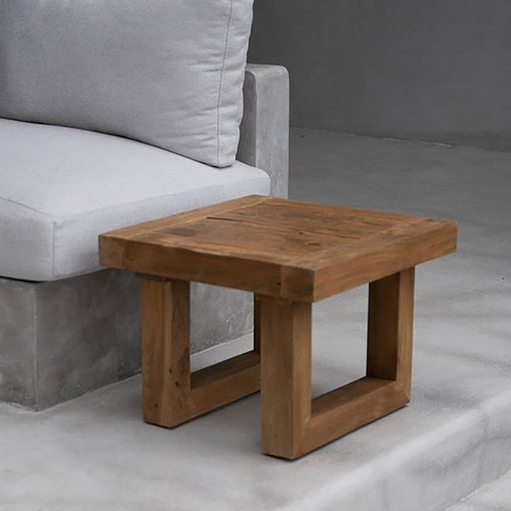RECYCLED TEAK Beistelltisch - Natur