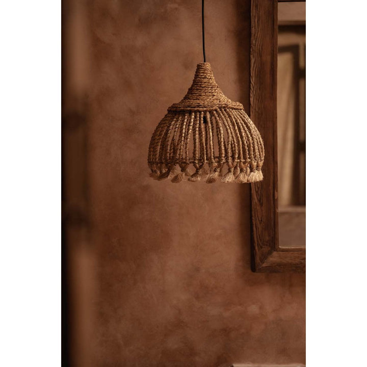 ABACA TASSEL Lampenschirm - Natur S