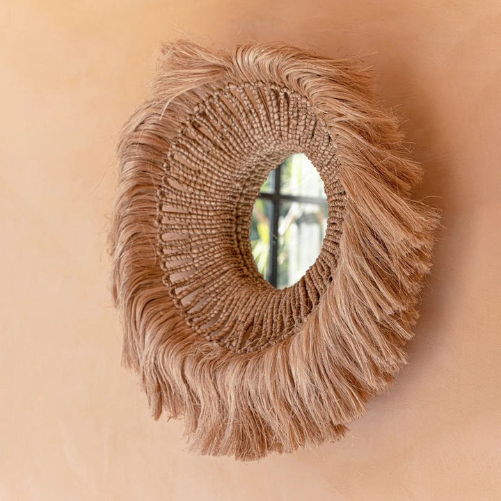 SOLOMON Spiegel - Wanddekor - Abaca Natur