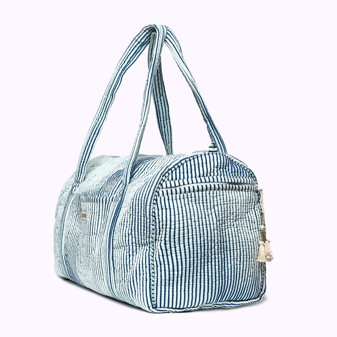handgemachte große Baumwolltasche SEASIDE - Sporttasche - Strandtasche - Wochenendtasche