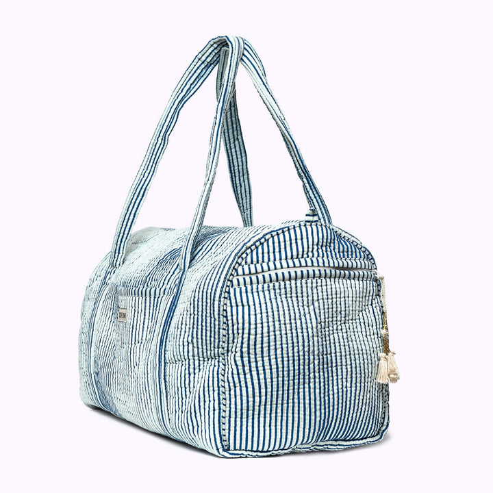 handgemachte große Baumwolltasche SEASIDE - Sporttasche - Strandtasche - Wochenendtasche