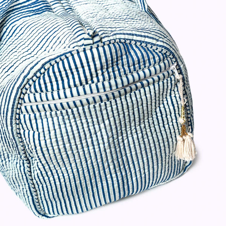 handgemachte große Baumwolltasche SEASIDE - Sporttasche - Strandtasche - Wochenendtasche