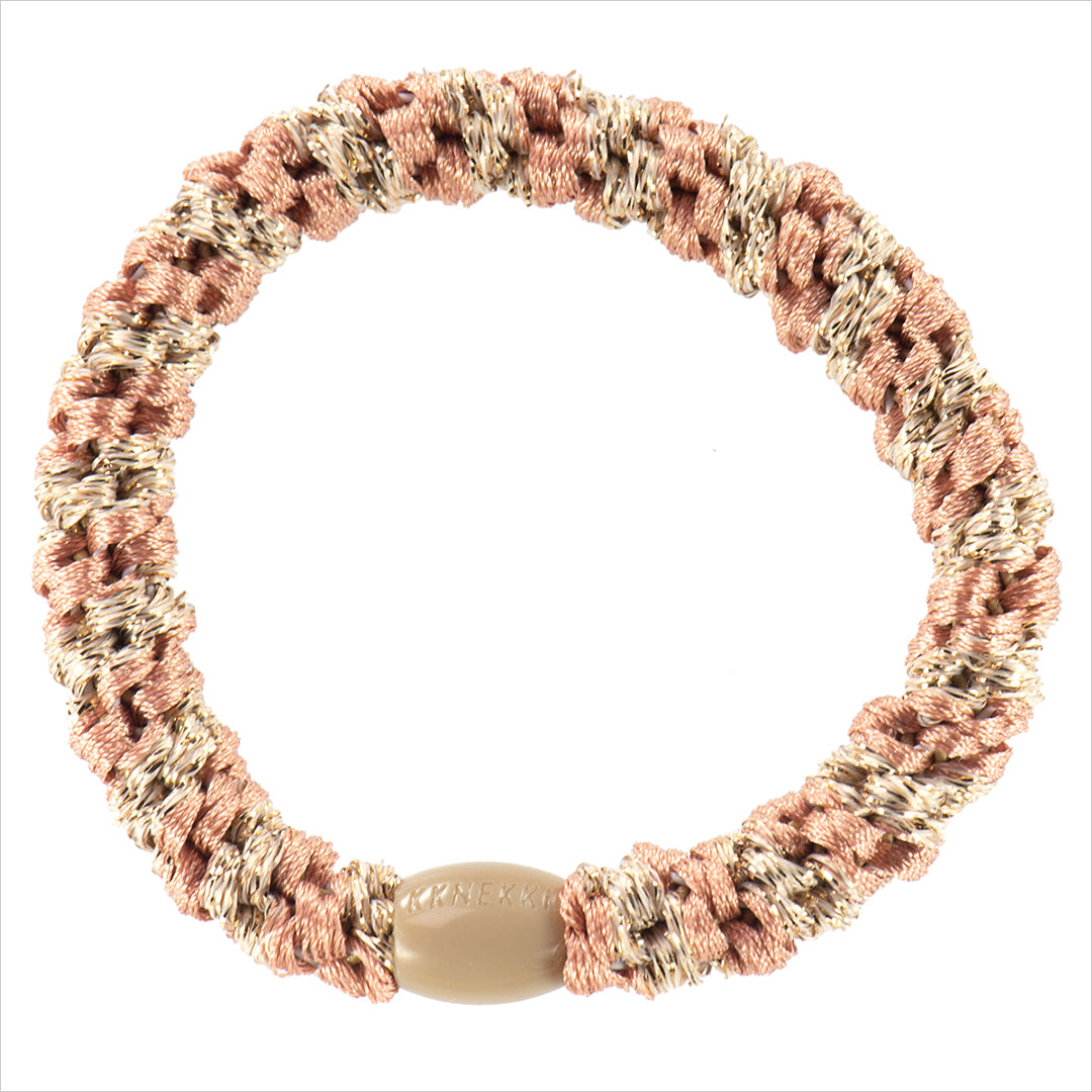 KKNEKKI Peach Coral Beige Glitter Stripe (315)