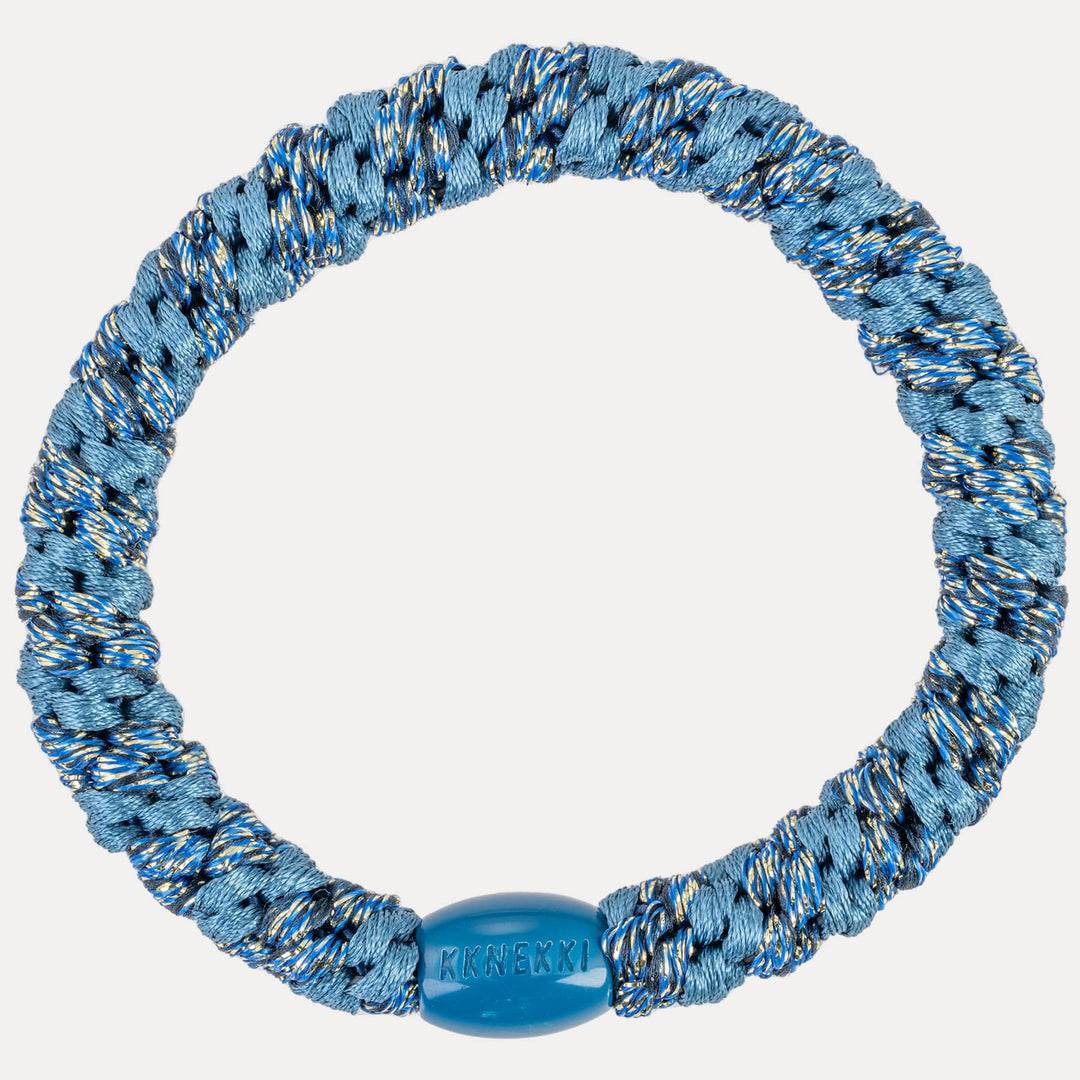 KKNEKKI Dusty Blue Navy Glitter Stripe (416)