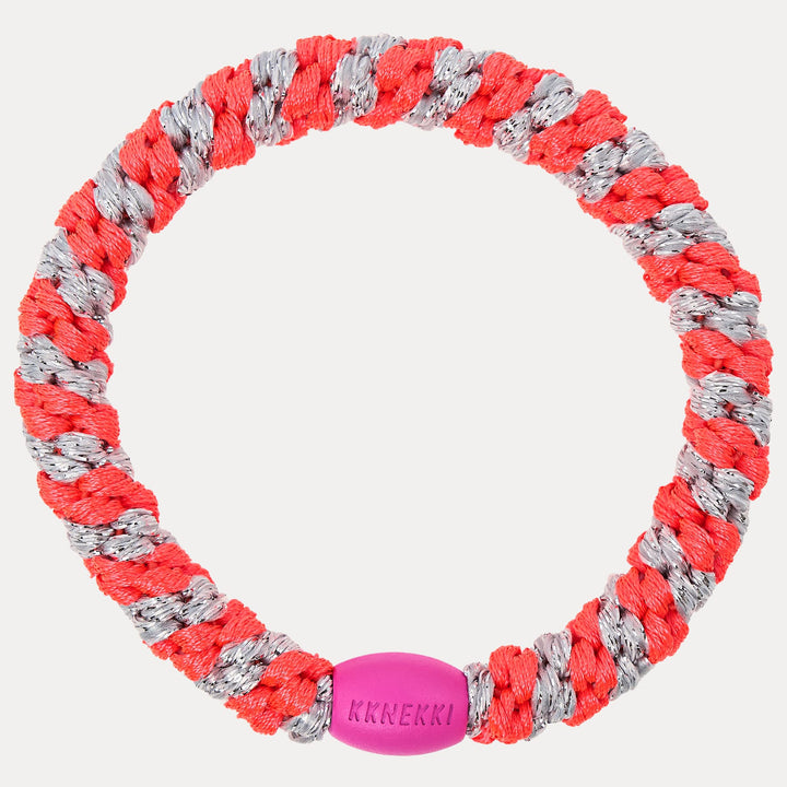 KKNEKKI Pink Neon Silver Glitter Stripe (815)