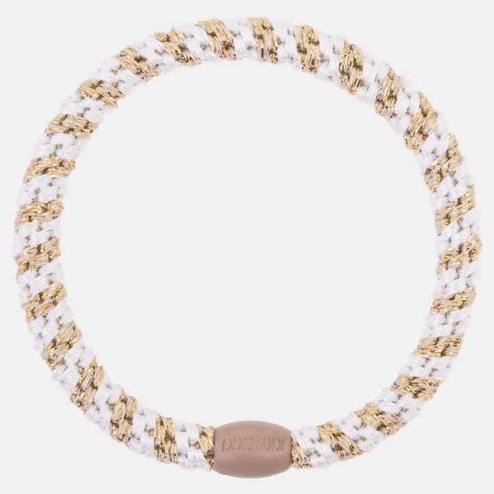 KKNEKKI Slim White-Beige Glitter Stripe (683)
