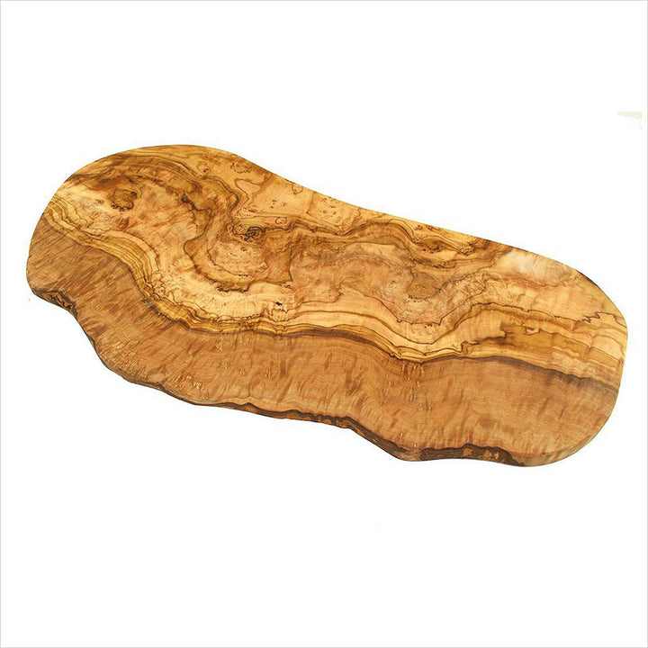 Schneidebrett RUSTIKAL aus Olivenholz (L45-49cm)