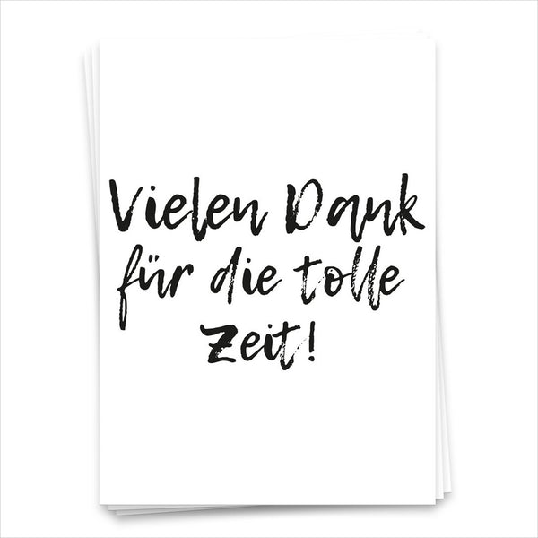Vielen Dank für die tolle Zeit! - Postkarte 1629