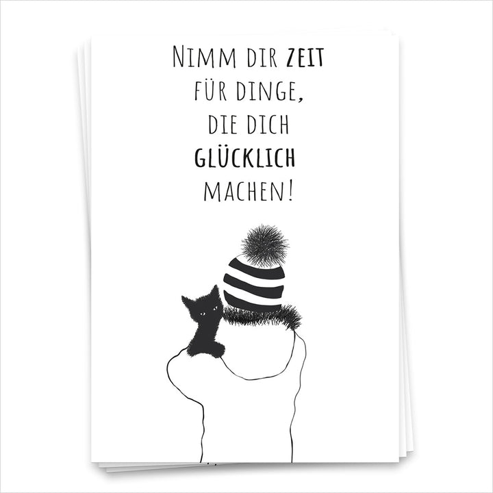 Nimm Dir Zeit Für Dinge Die Dich Glücklich Machen! - Postkarte 1668
