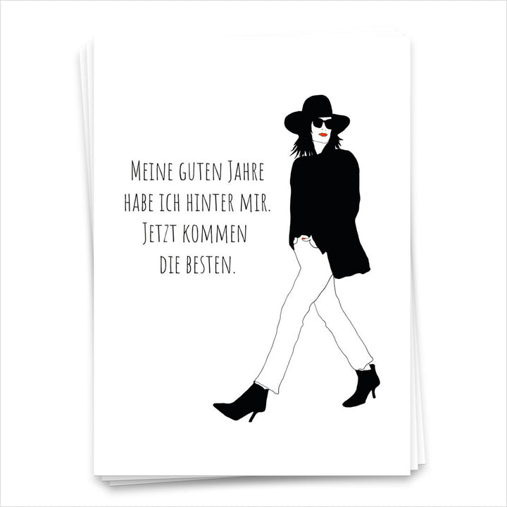 Meine guten Jahre... - Postkarte 1762