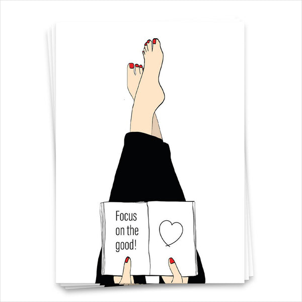 Focus on the good! - Postkarte 1784