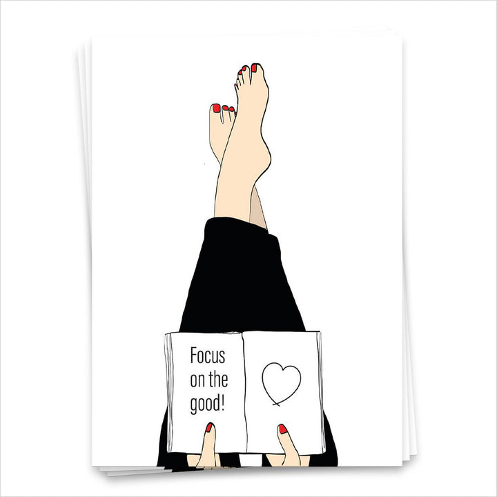 Focus on the good! - Postkarte 1784