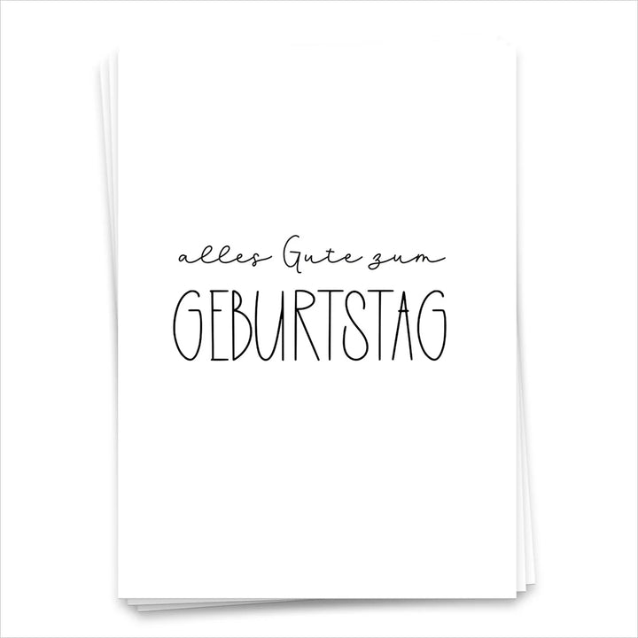 alles Gute zum Geburtstag - Postkarte 1826