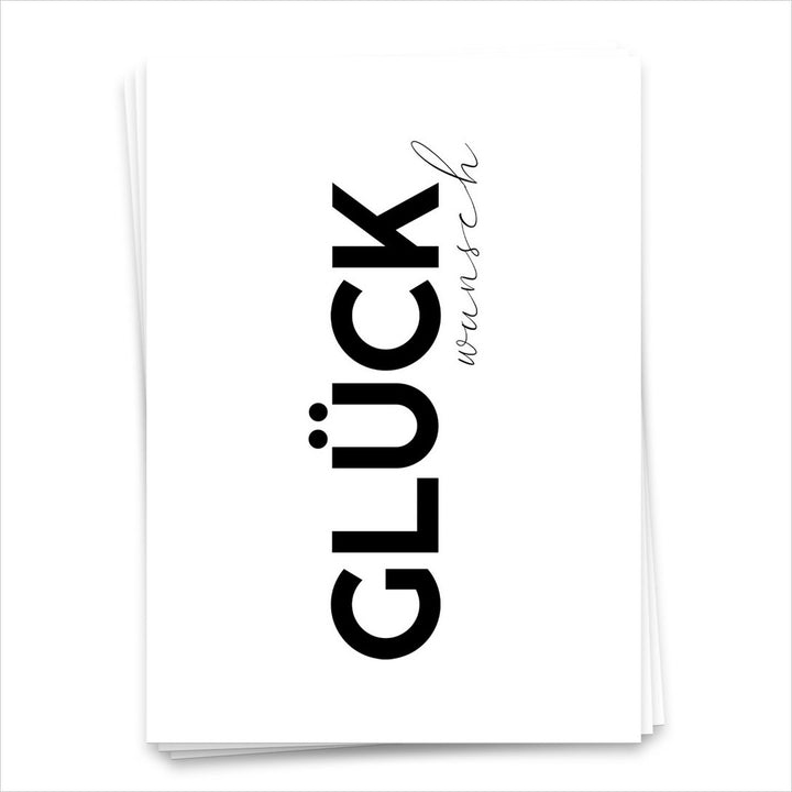 GLÜCKwunsch - Postkarte 1834