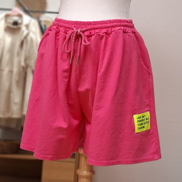 Shorts - kurze Hose - Statement Patch Neon - div. Farben