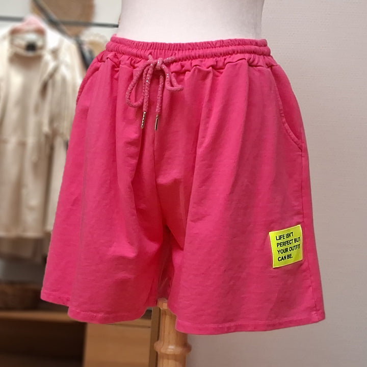 Shorts - kurze Hose - Statement Patch Neon - div. Farben