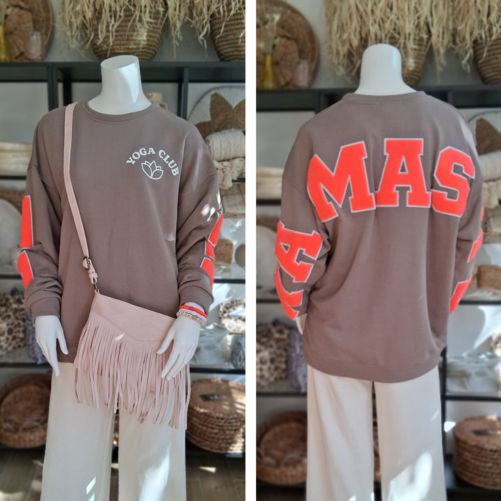Pullover YOGA CLUB / NAMASTE - Oversize Sweatshirt - div. Farben