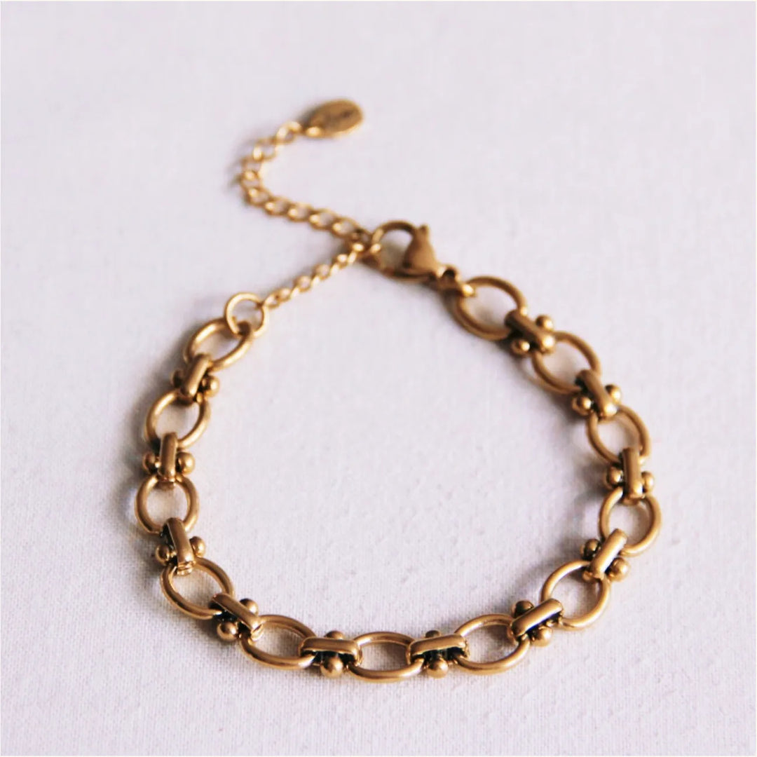 Armband - Kettenglieder OVAL Small - Gold