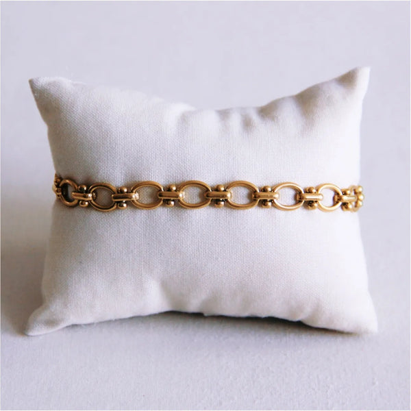Armband - Kettenglieder OVAL Small - Gold
