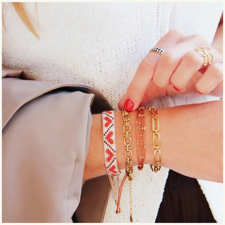 Armband - Kettenglieder OVAL Small - Gold