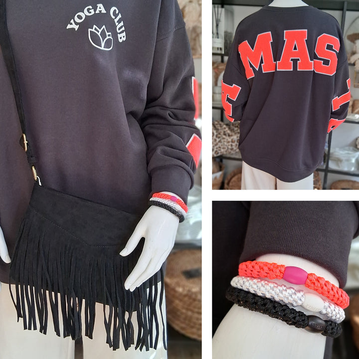 FASHION Bundle - Pulli YOGA CLUB + Fransentasche + 3x Original KKNEKKI