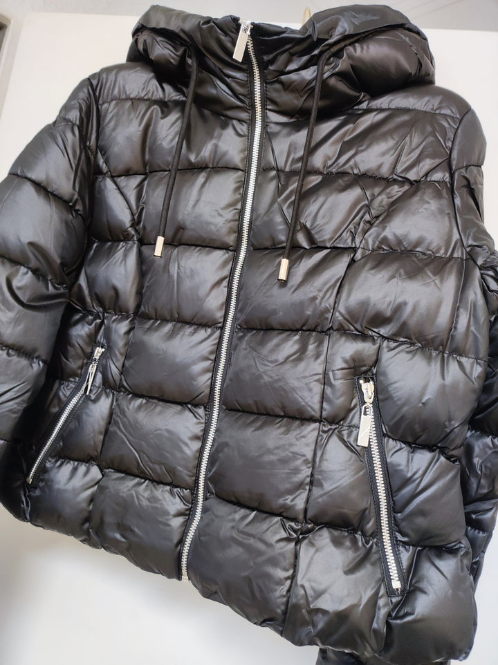 Jacke - Steppjacke - Pufferjacke - kurz, schwarz - S/M