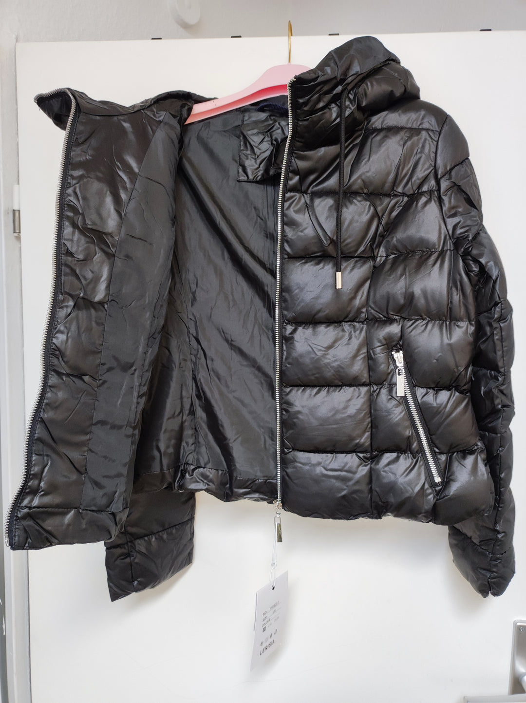 Jacke - Steppjacke - Pufferjacke - kurz, schwarz - S/M