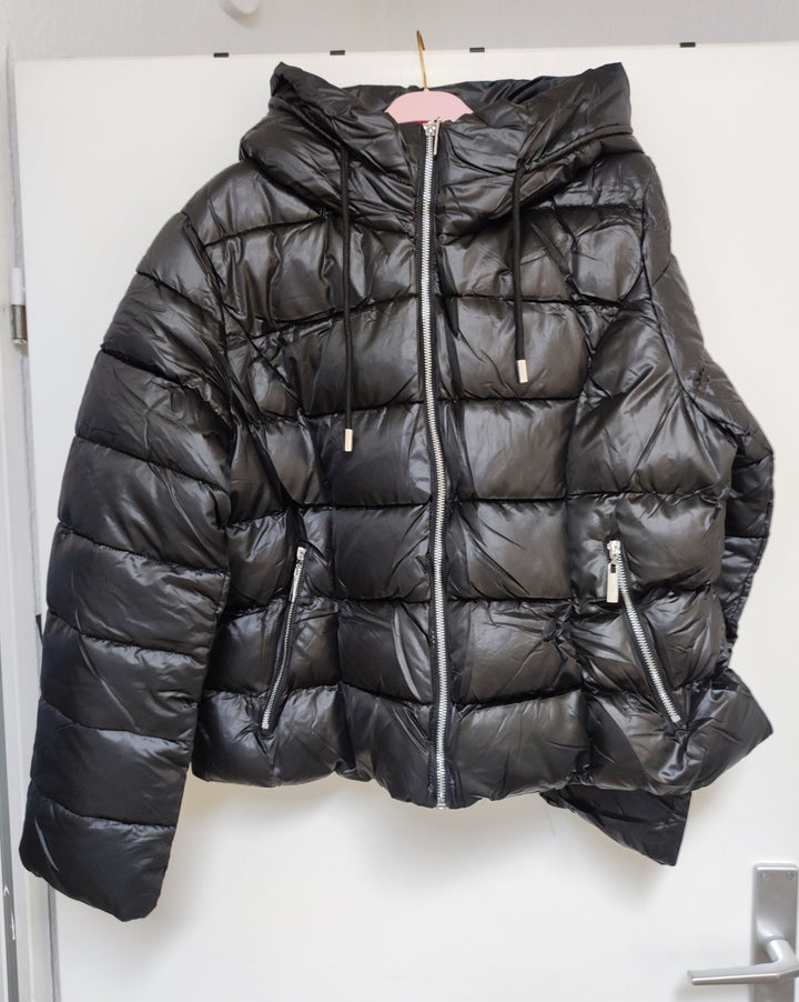 Jacke - Steppjacke - Pufferjacke - kurz, schwarz - 2XL/3XL