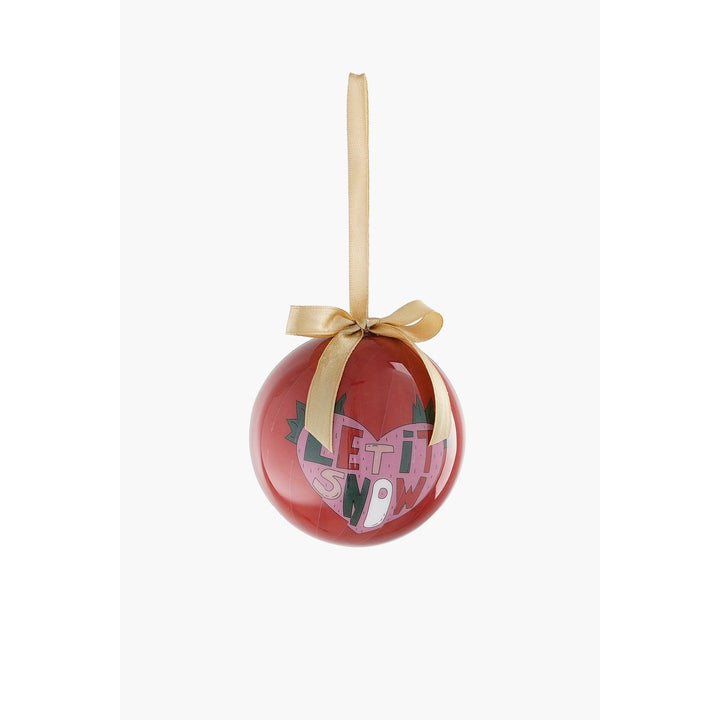 Geschenkset Weihnachtskugeln - 14 Stück - Ø8 cm - Rosa, Dunkelgrün