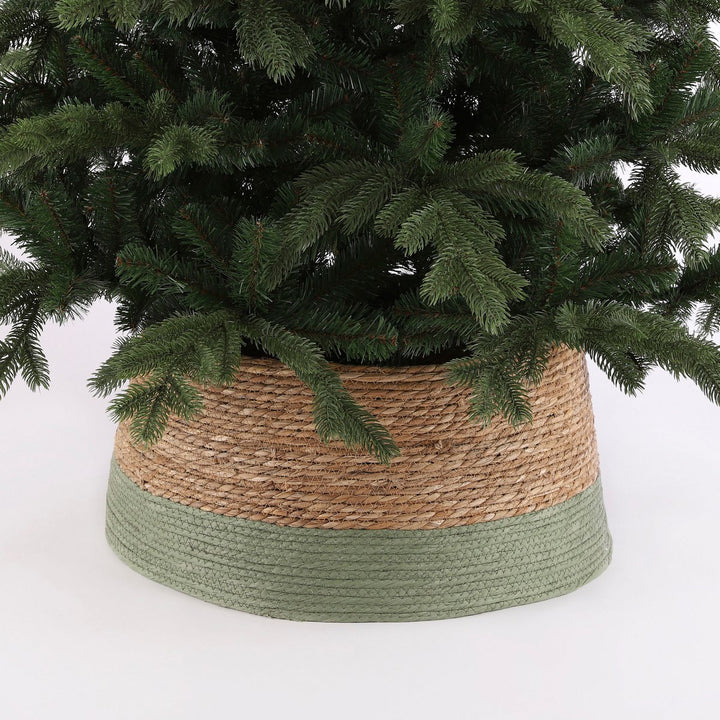 Weihnachtsbaum Korb - H26 x Ø50 cm - Seegras - Grün