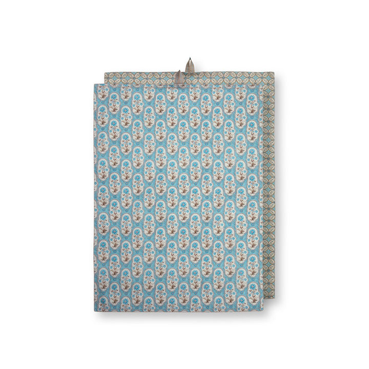 Geschirrtücher 2er-Set BLOOMING TALES Khaki-Blue 50x70cm