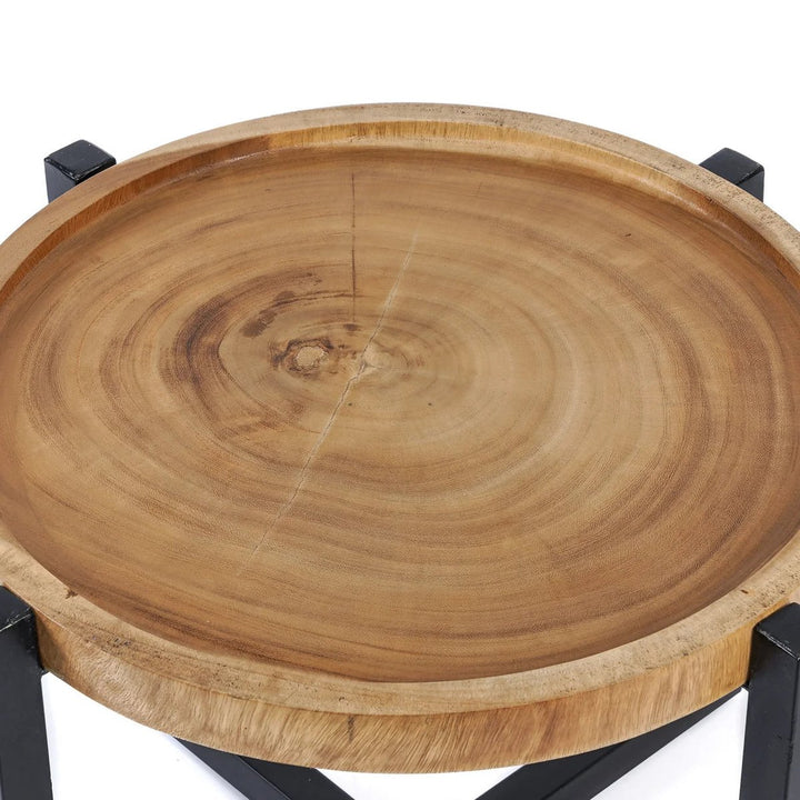 Der Rain Tree Beistelltisch – Naturschwarz