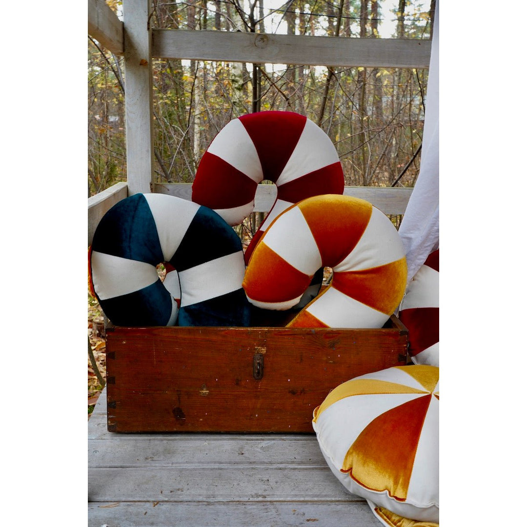 CANDY Patchwork-Kissen / Gold