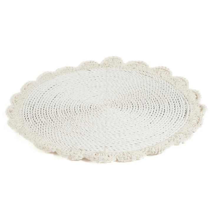 Das Makramee-Tischset „Hochzeit“ – Natur