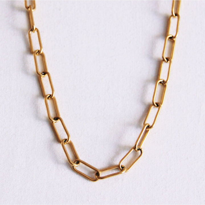 Halskette - D-Chain Glieder - Gold