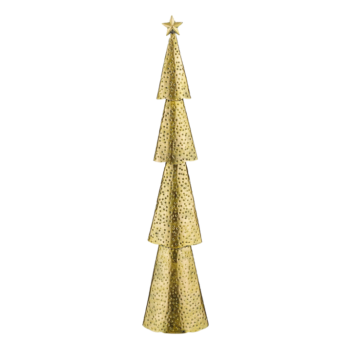 Deko Weihnachtsbaum – Metall – Gold – H68cm