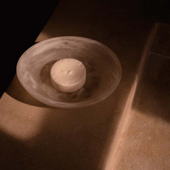 RESIN ORGANIC BOWL - Rosa Weiß S