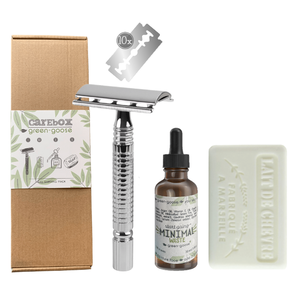 Carebox – Das Rasierpaket – Silber | Geschenkidee für Männer