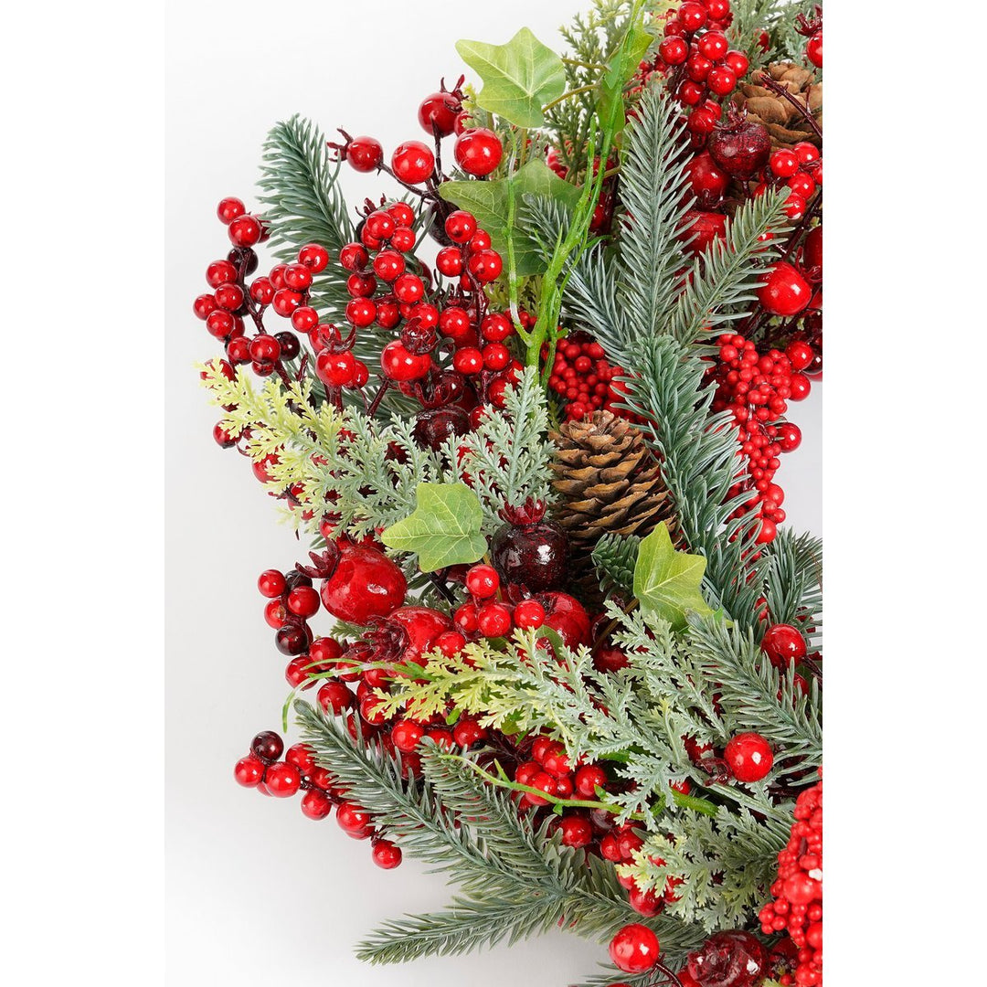 Kranz "Norah" - Weihnachtsdeko mit Tannengrün & Beeren - Ø40cm